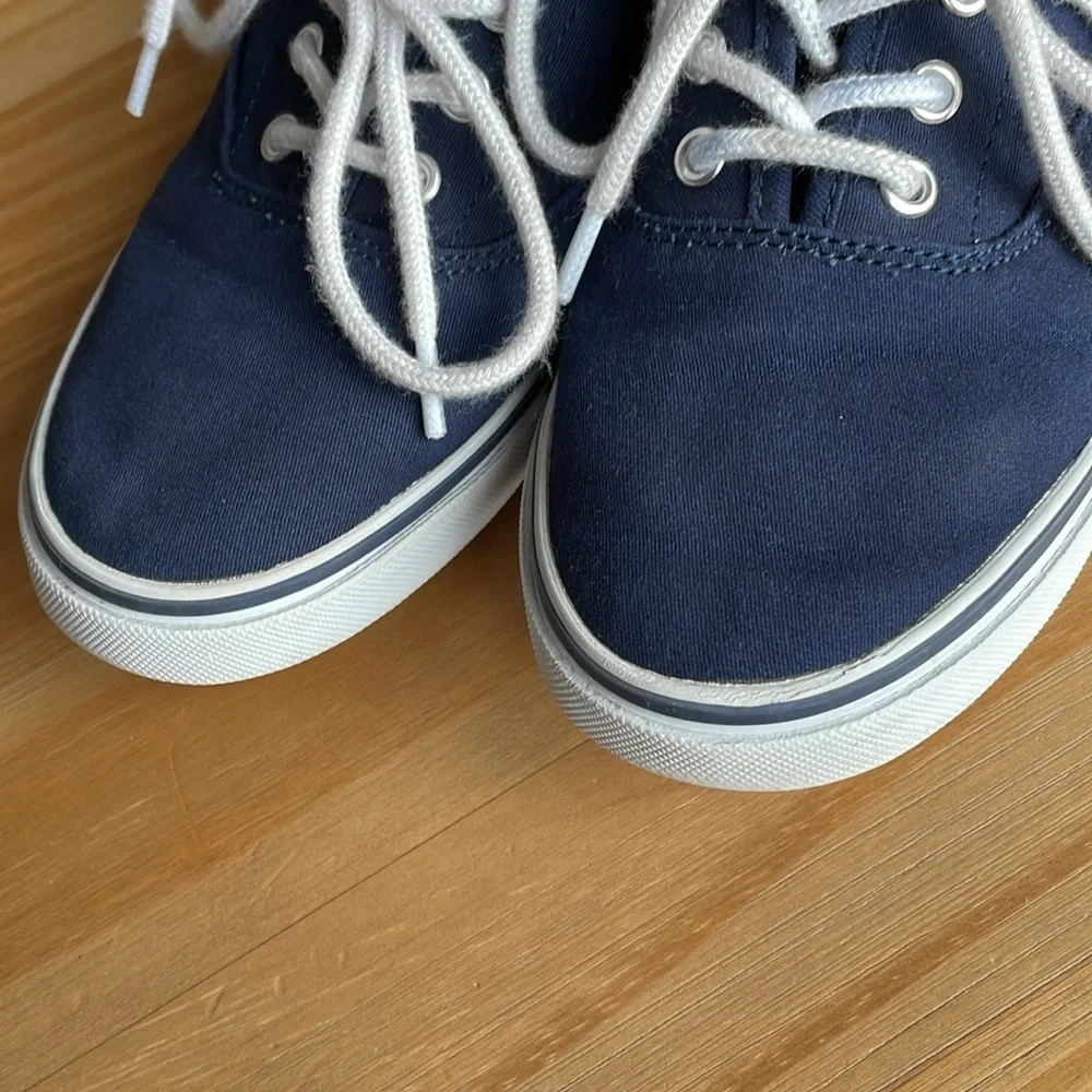 Janie‎ & Jack Navy Blue and White Sneaker